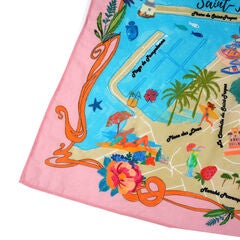 Saint Tropez Vacation Bandana - Pink Blue