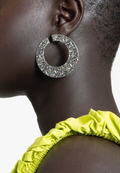 Hammered Circle Earring