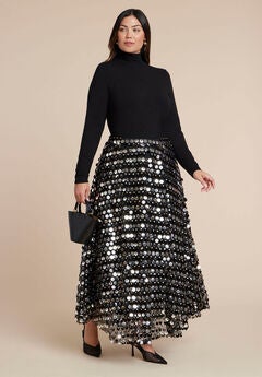Sequin Paillette Full Skirt