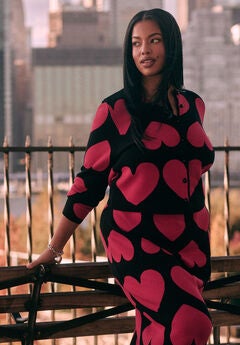 Heart Cropped Cardigan