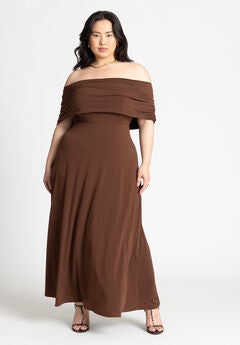 Plus Size Bare Shoulder Dresses