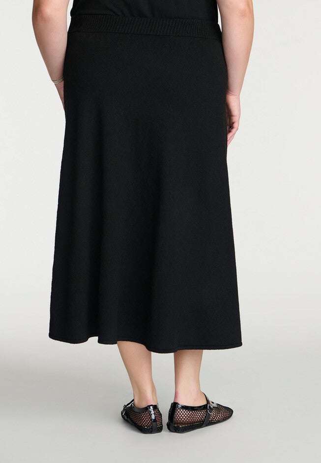 Maxi Sweater Skirt, BLACK ONYX, alternate image number null