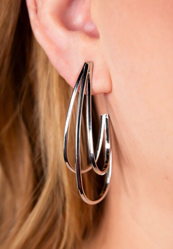 Scottie Silver Earrings, SILVER, alternate image number 1