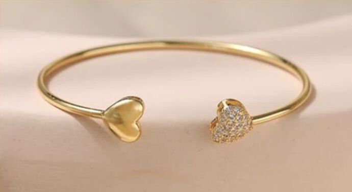 Hazel Bracelet Cuff, GOLD, alternate image number 2