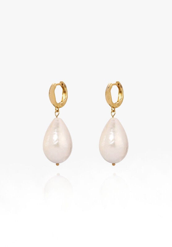 Pearl Drop Earrings, GOLD, hi-res image number 0