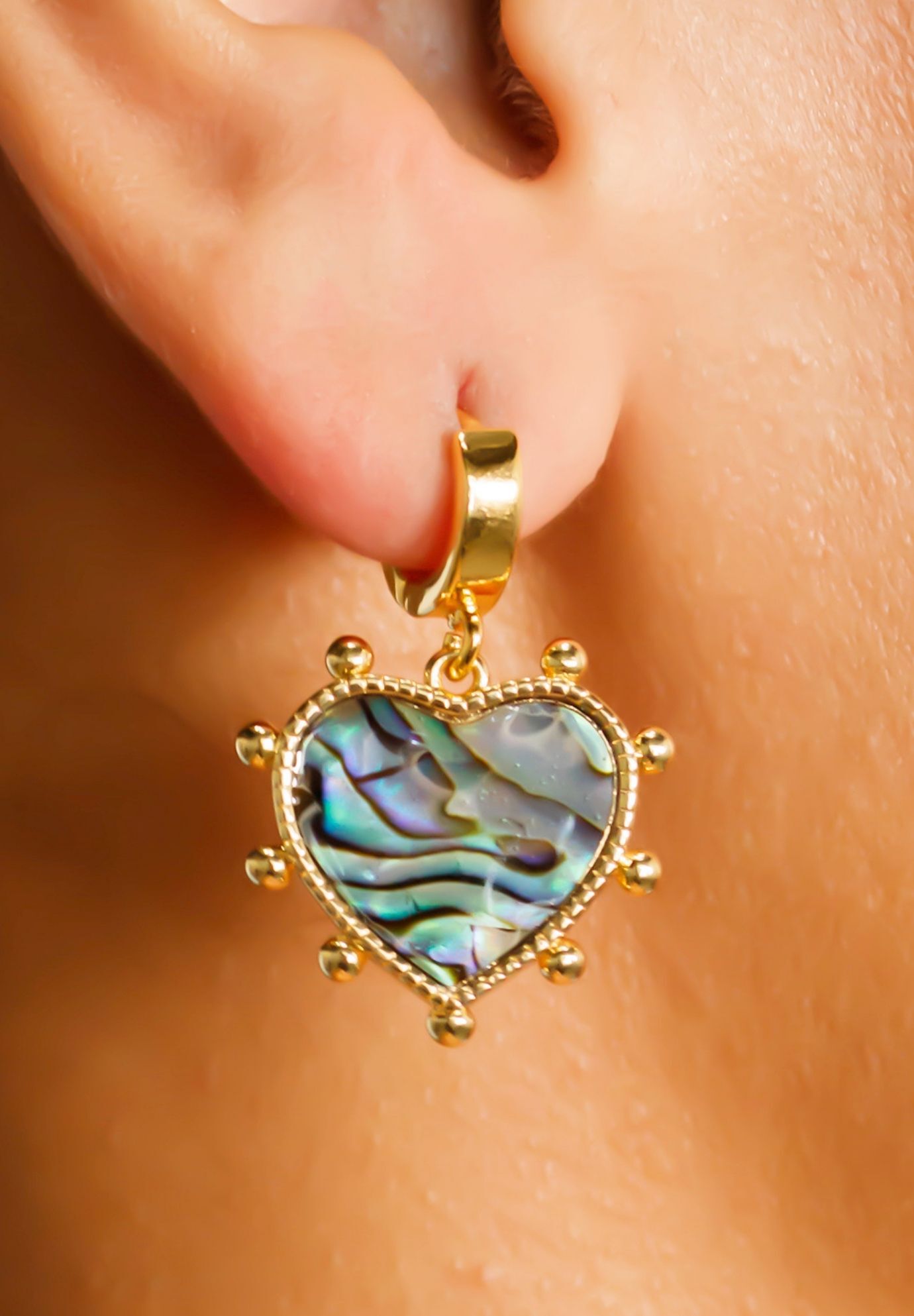 Lover Earrings, GOLD, on-hover image number 1