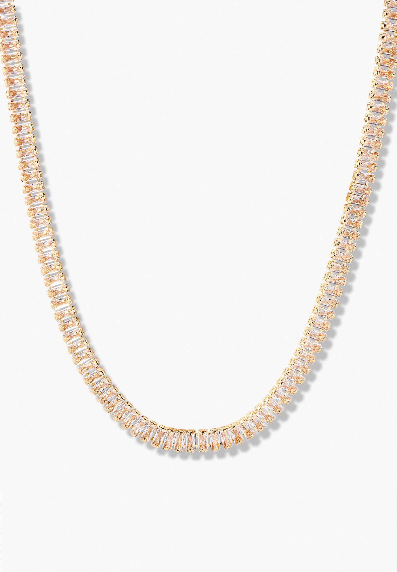 Priya Tennis Necklace, GOLD, hi-res image number 0