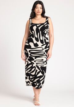 Intarsia Column Dress