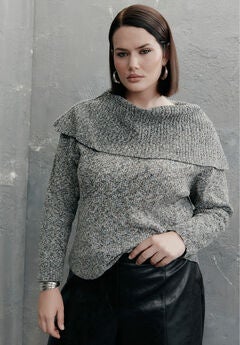 Foldover Collar Sweater