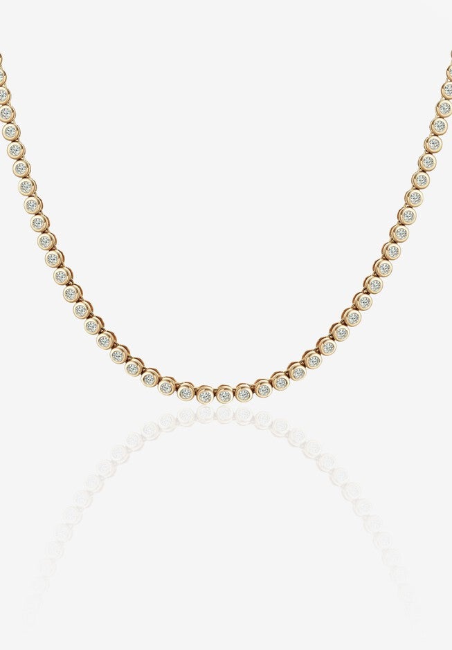 Angel Tennis Necklace, GOLD, hi-res image number null