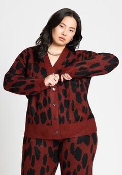 Plus Size Floral Cardigans