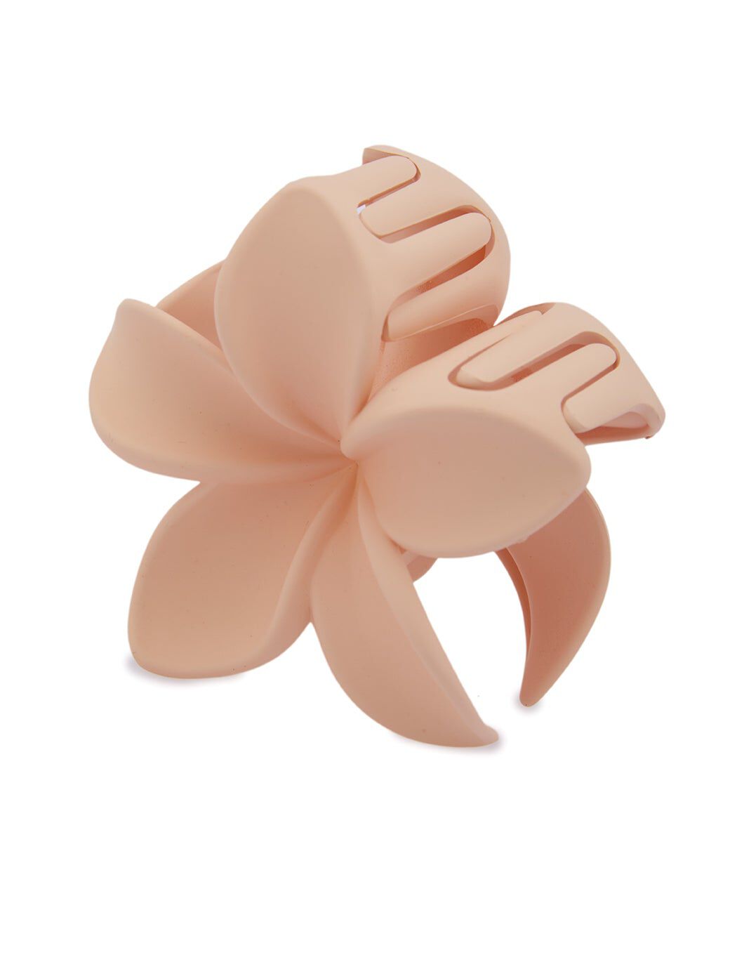 Plumeria Flower Claw Clip, LIGHT PEACH, hi-res image number 0
