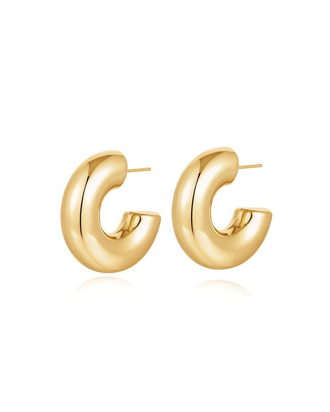 Noemi Hoops- Gold, GOLD, hi-res image number 0
