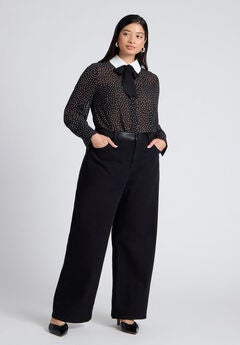 Stylish Plus Size Black Jeans
