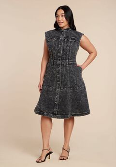 Fit And Flare Denim Dress