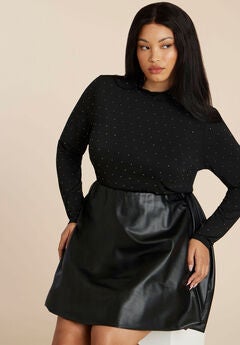 Embellished Mockneck Top