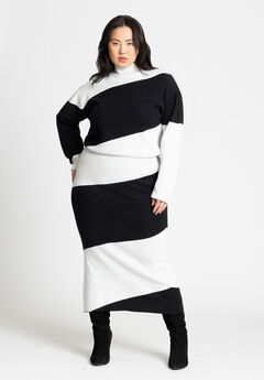 Intarsia Sweater Skirt
