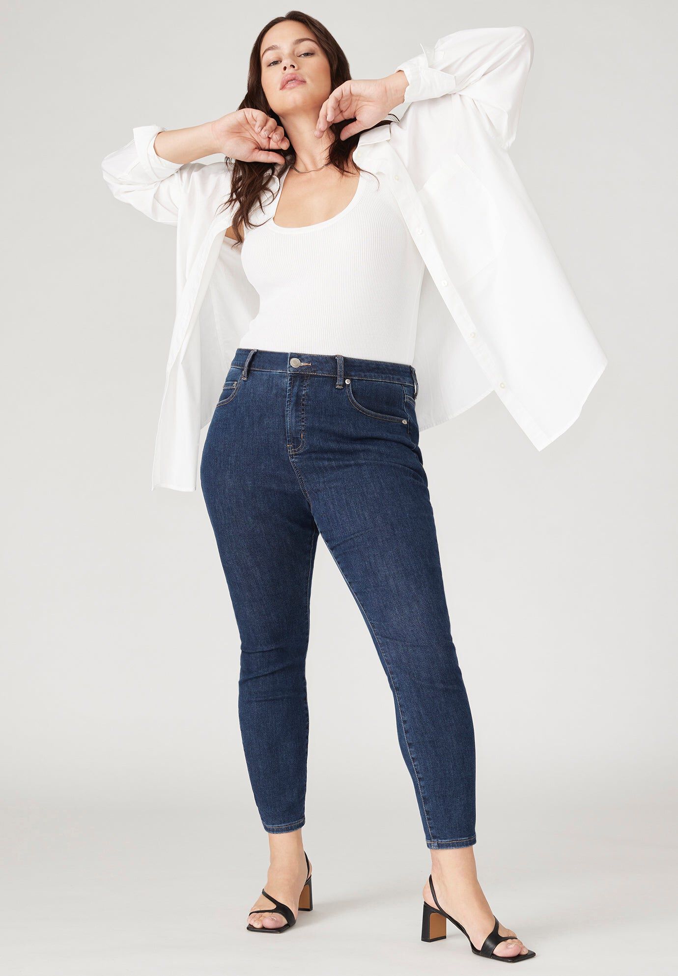 The Morgan Super Stretch Skinny Leg Jean, INDIGO RINSE, hi-res image number 0