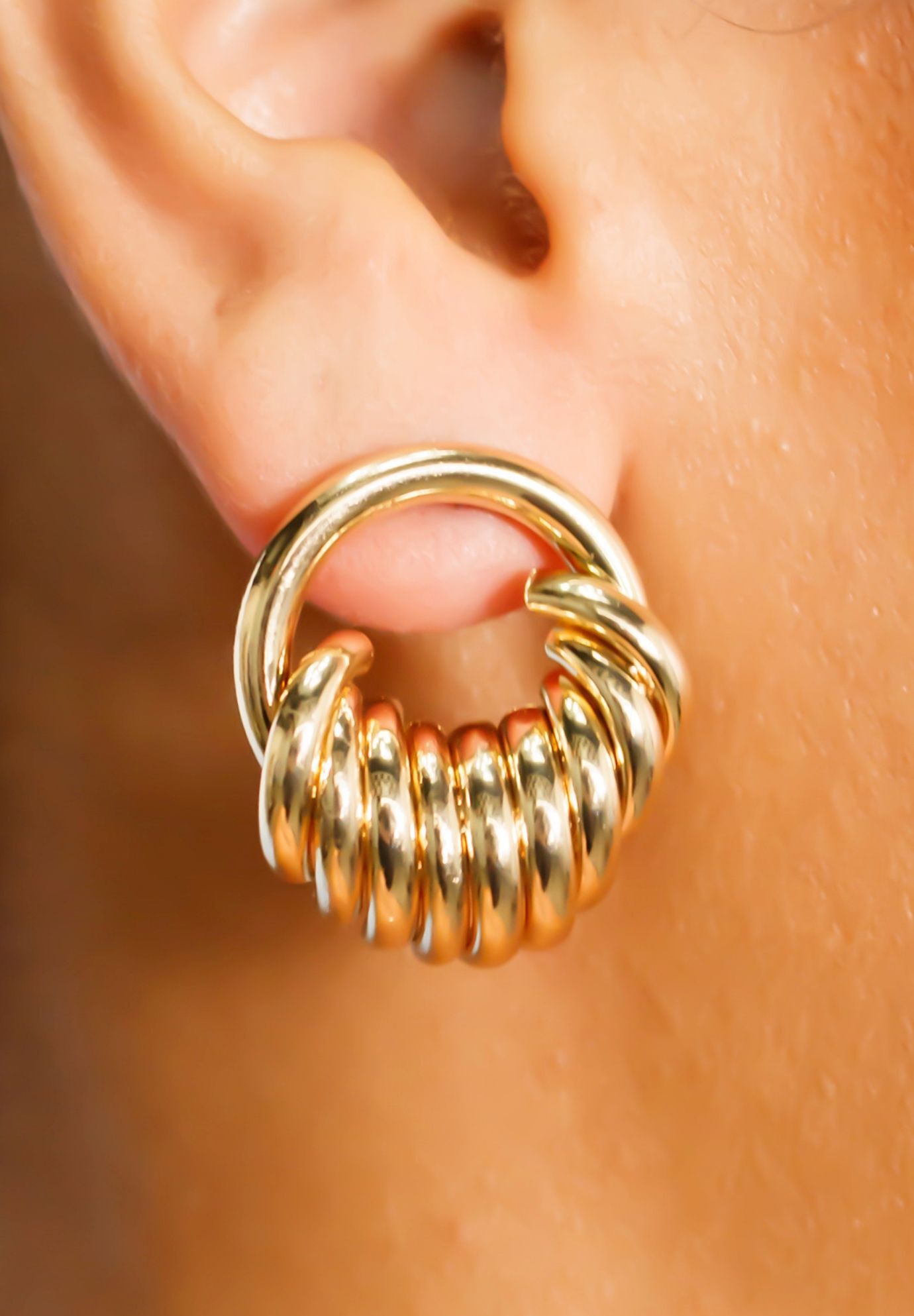 Rhea Earrings, GOLD, on-hover image number 1