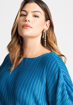 Linear Gem Drop Earrings