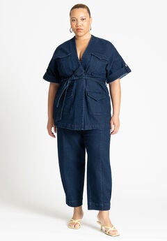 Patch Pocket Denim Trouser