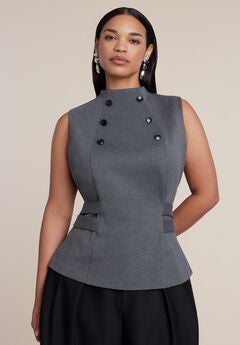 Belted Military Top