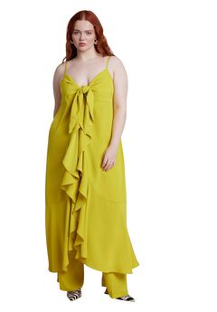 Tie-Front Ruffle Duster