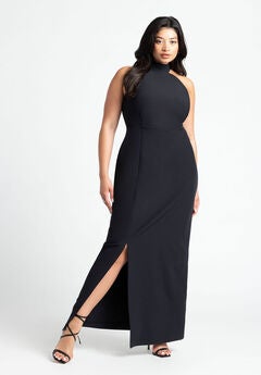 High Neck Column Gown