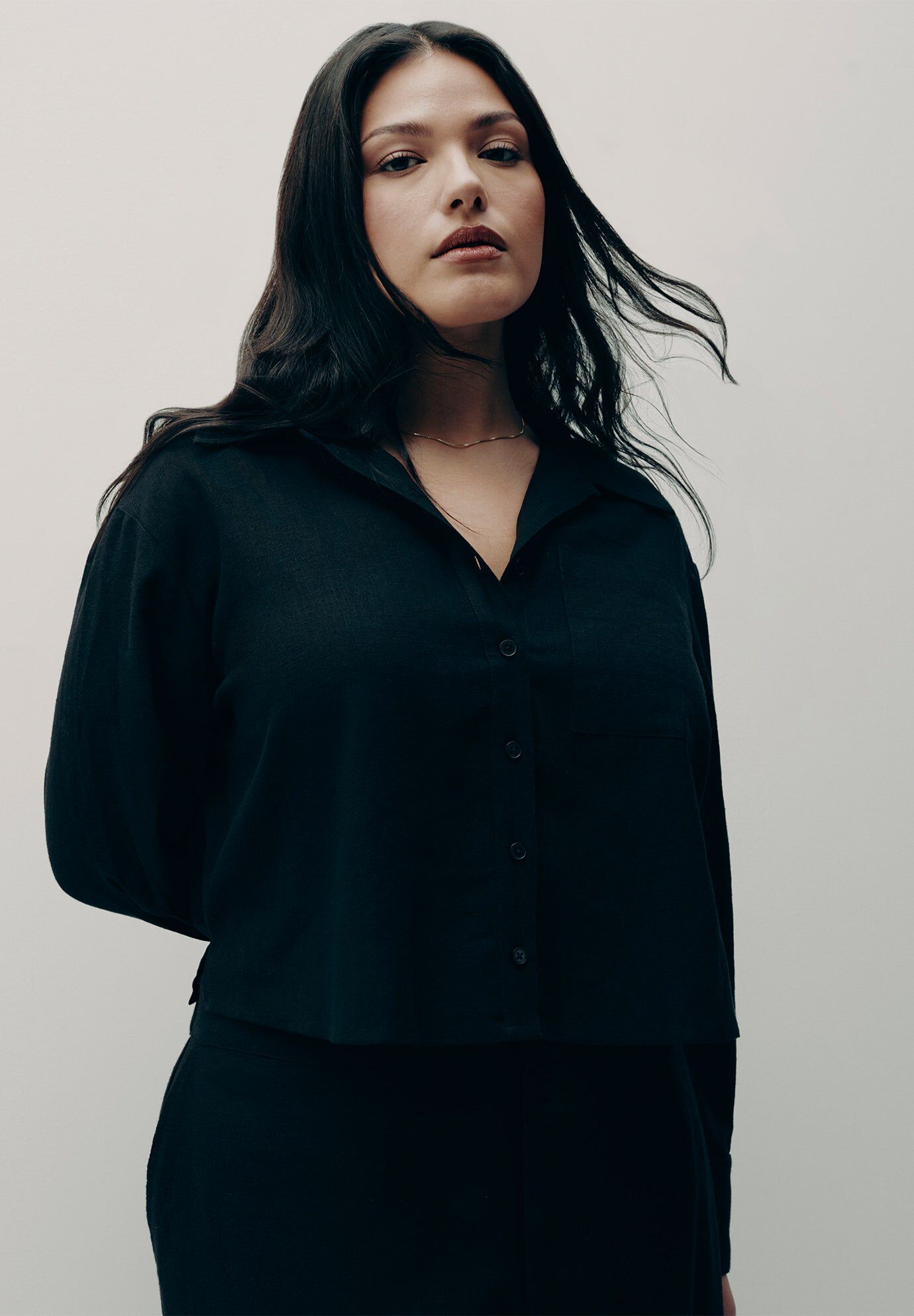 Boxy Button Down Shirt