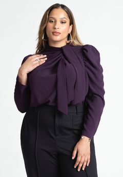 Drape Front Blouse