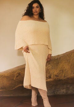 Off The Shoulder Maxi Sweater Dress