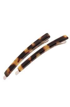 Bobby Pin Pair on Gold Wire