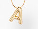 Pippa Bubble Initial Pendant, A, alternate image number 2