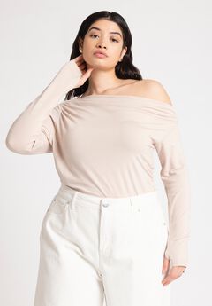 Plus Size One Sleeve Tops