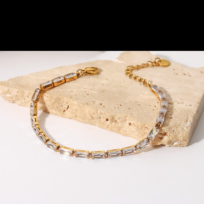 Bianca Bracelet - Clear Crystal, GOLD CLEAR, alternate image number 1