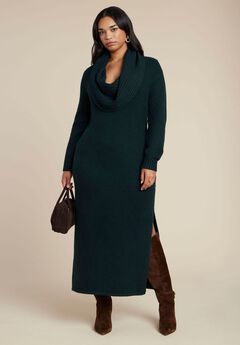 Cowl Sweater Dress