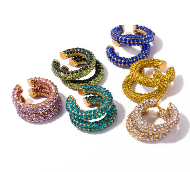 Kat Earring Cuff - Gold, GOLD, hi-res image number 0