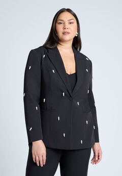 Pearl Detail Blazer