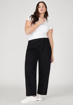 Plus Size Black Denim Jeans
