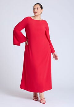 Back Drape Maxi Dress