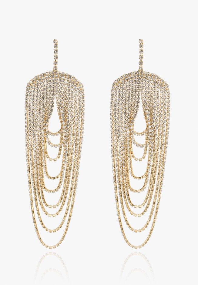 Jacqui Earrings, GOLD, hi-res image number null