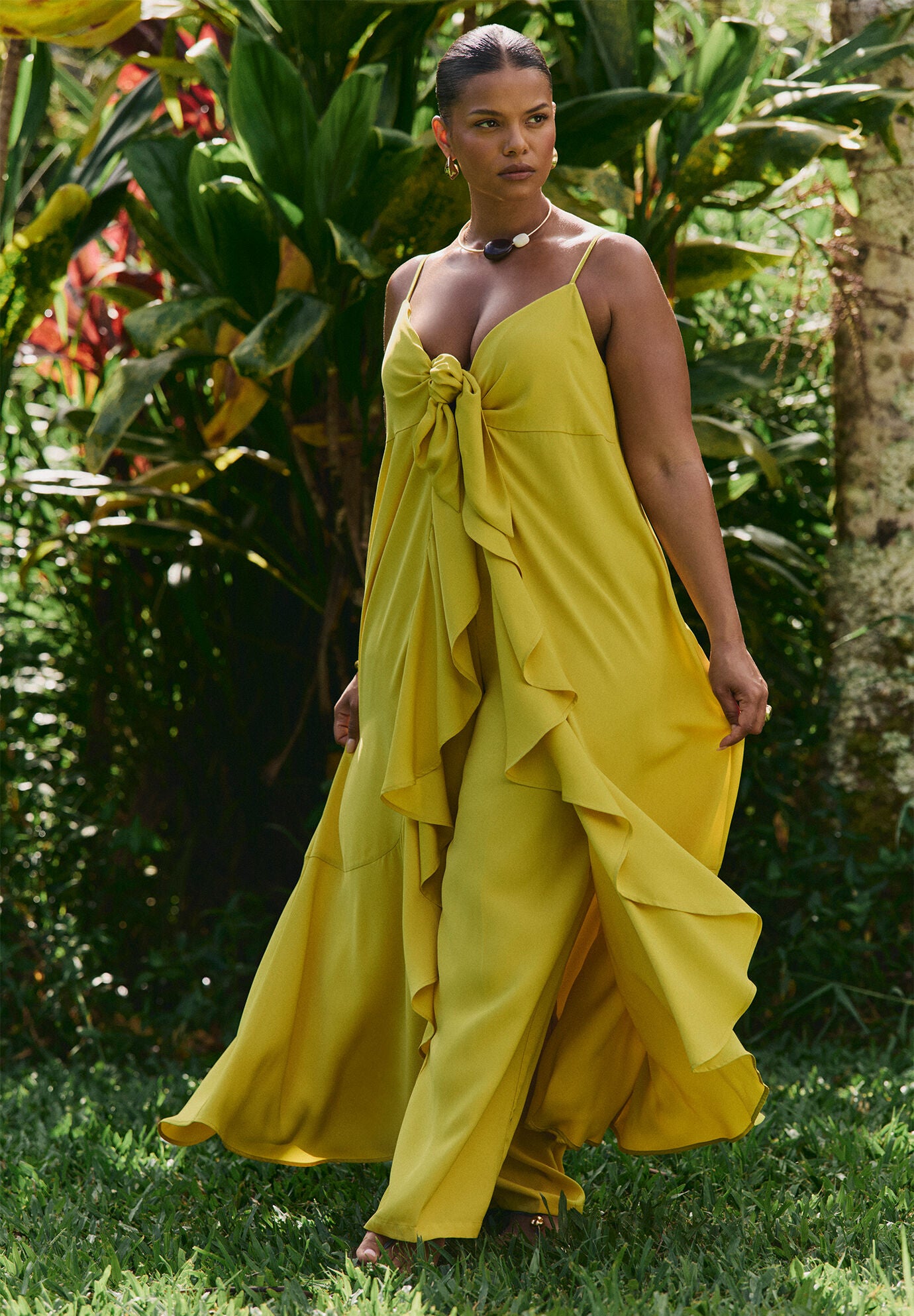 Tie-Front Ruffle Duster