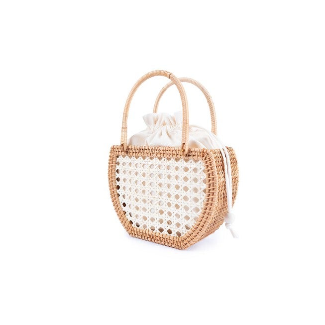 Amelia Small Satchel, NATURAL, on-hover image number null