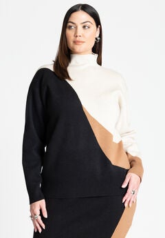 Plus Size Mock Neck Top