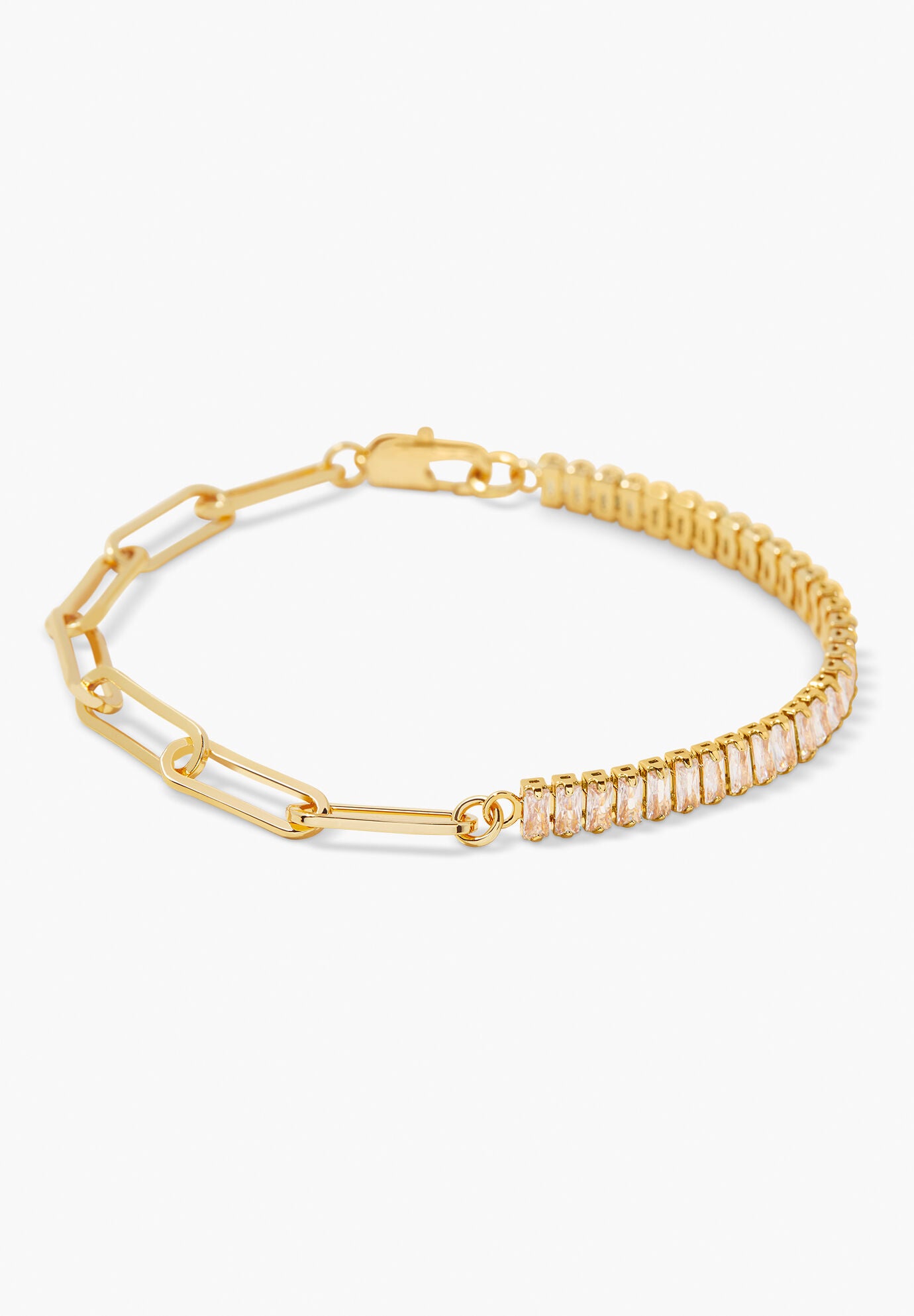 Priya Birthstone Tennis Bracelet, APRIL, hi-res image number 0