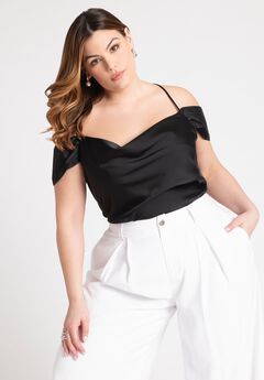 Plus Size Cowl Neck Top
