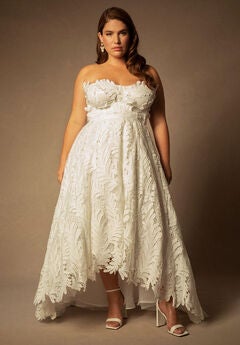 Bridal by ELOQUII Floral Hi-Lo Gown