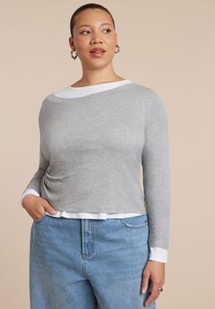 Layered Long Sleeve Top