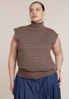 Mockneck Sweater Vest