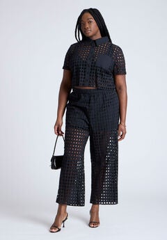 Sheer Eyelet Pant